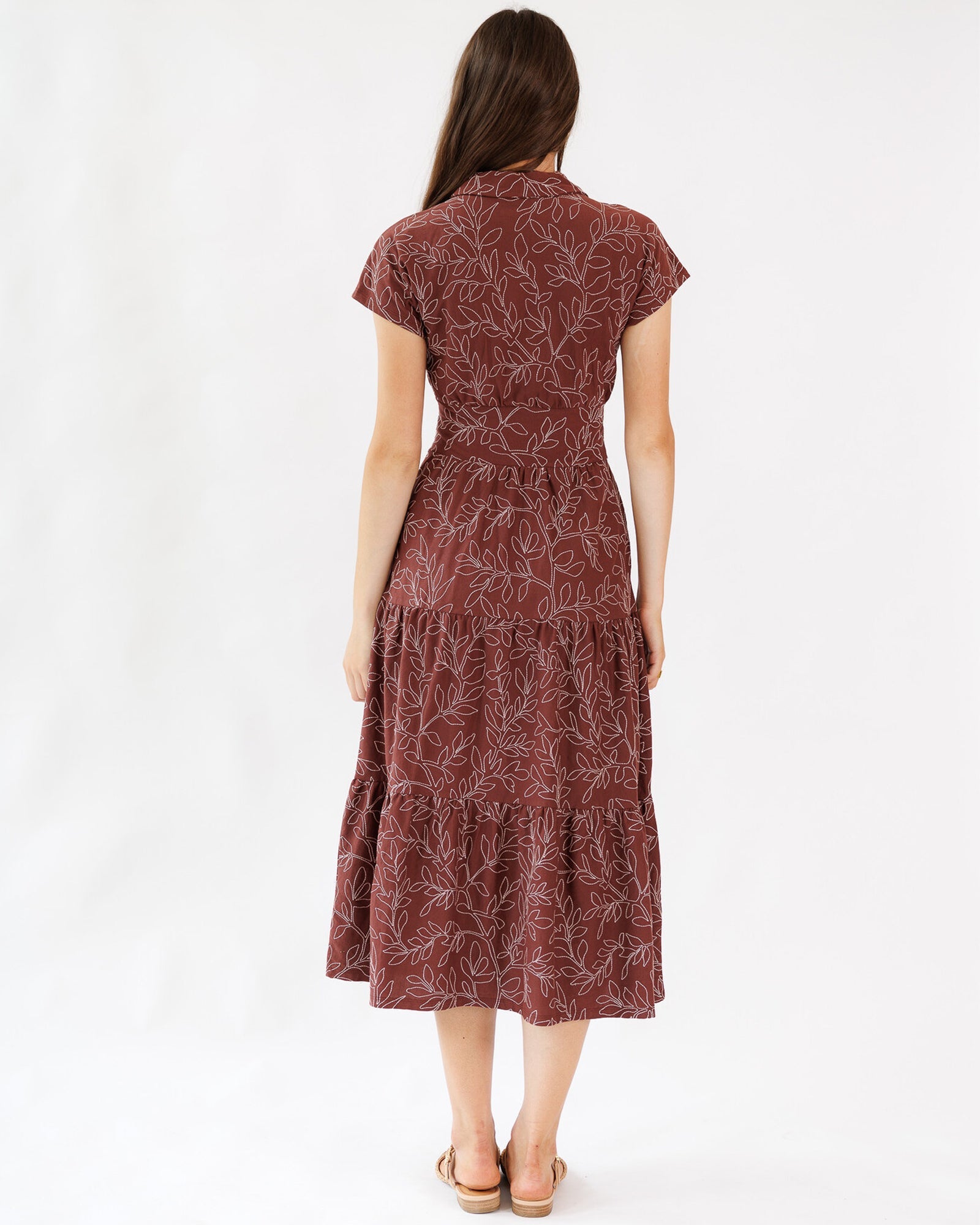 Pretty Polo Dress Collared A Line Midi 100 Cotton Imported