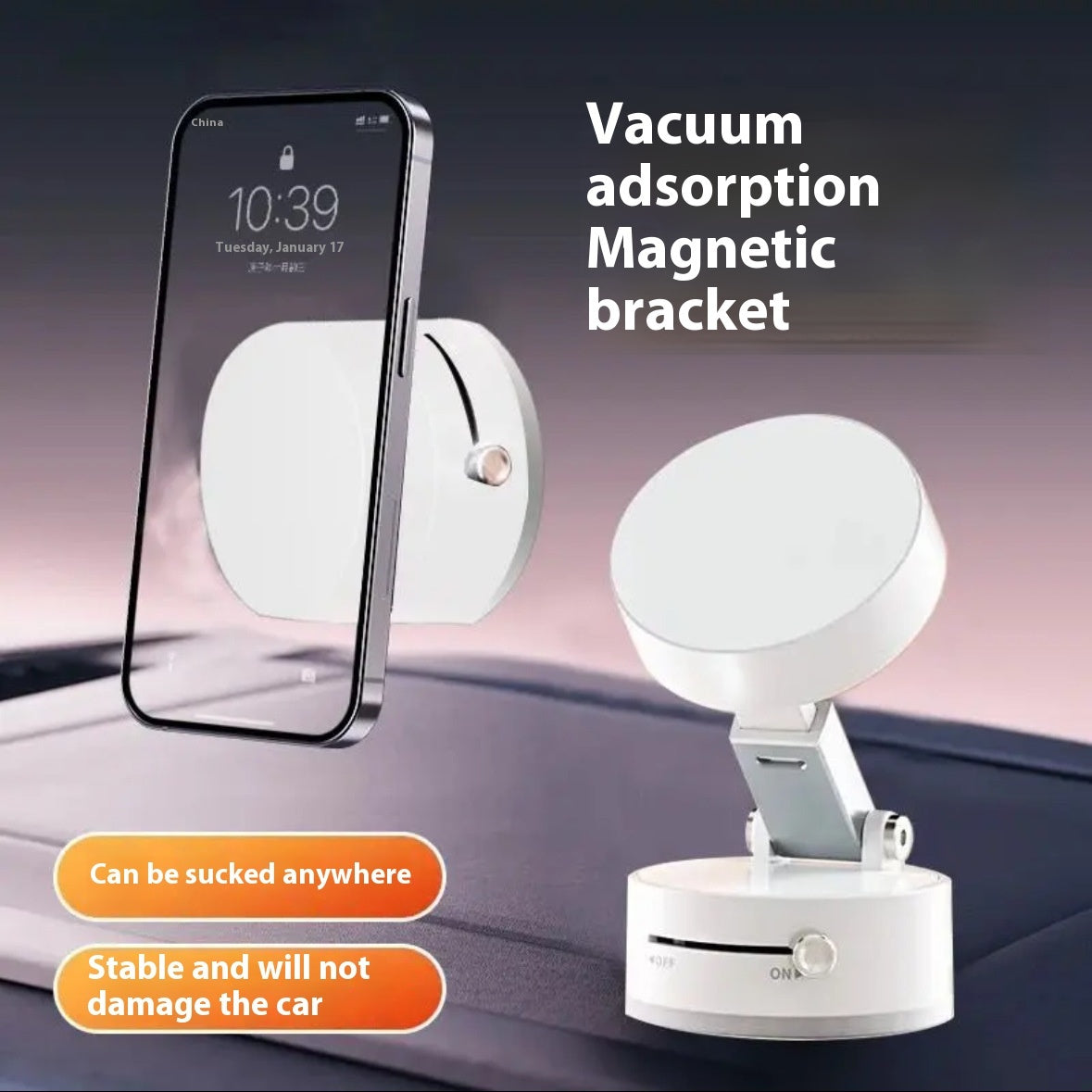 Vacuum Magnetic Suction Type Phone Bracket