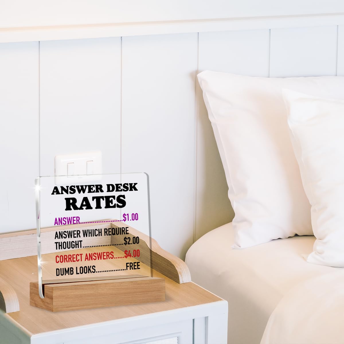Acotar Gifts for Women Men, Inspirational Gifts for Book Lovers, Bookworms, Nerds, Readers, Book Merch Gift, Only You Can Decide What Breaks You Acrylic Plaque Desk Signs Decor 4 × 4 Inches