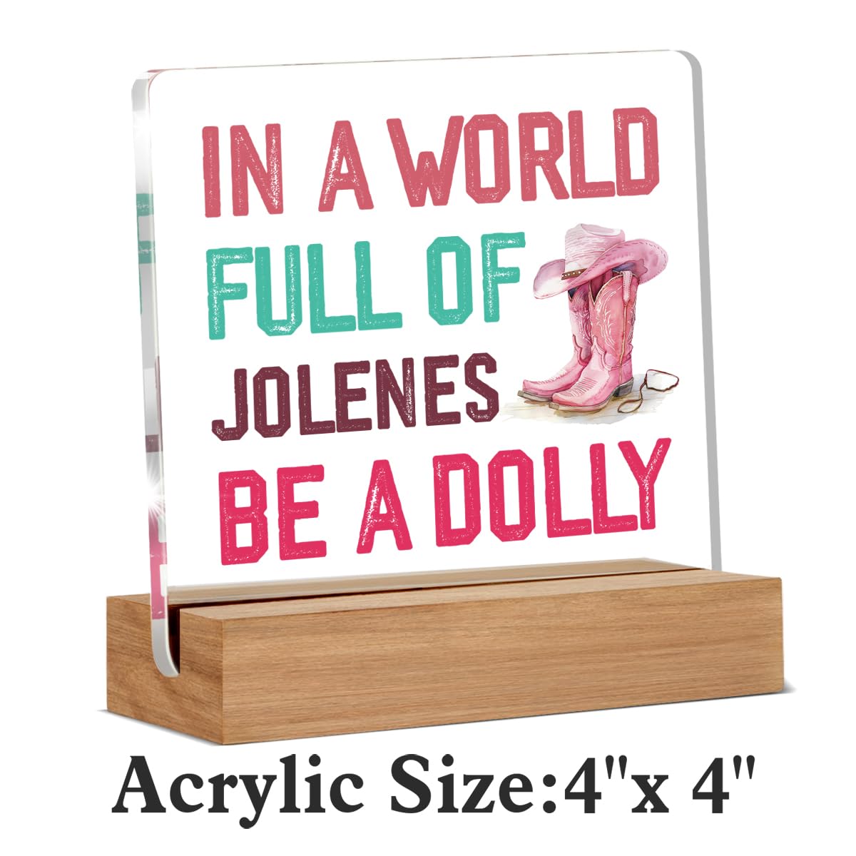 Acotar Gifts for Women Men, Inspirational Gifts for Book Lovers, Bookworms, Nerds, Readers, Book Merch Gift, Only You Can Decide What Breaks You Acrylic Plaque Desk Signs Decor 4 × 4 Inches