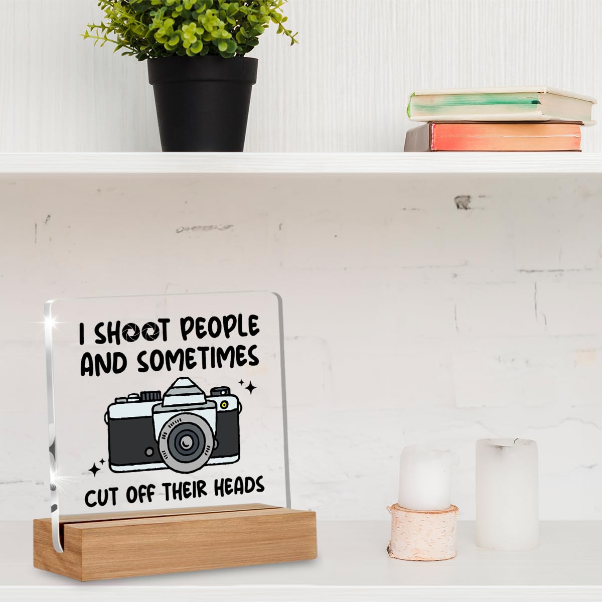 Acotar Gifts for Women Men, Inspirational Gifts for Book Lovers, Bookworms, Nerds, Readers, Book Merch Gift, Only You Can Decide What Breaks You Acrylic Plaque Desk Signs Decor 4 × 4 Inches