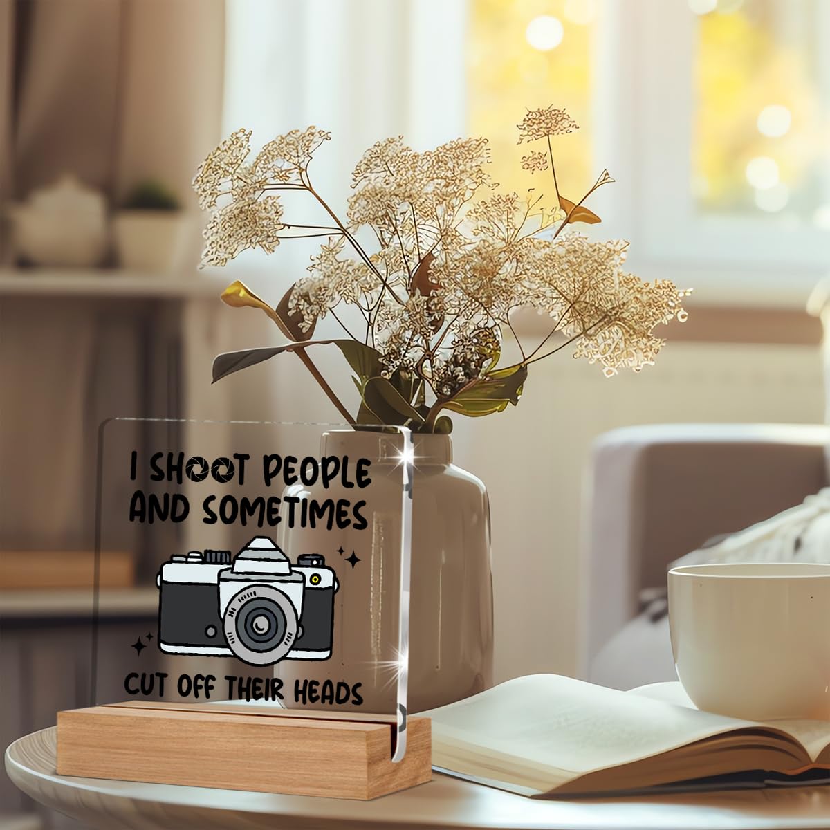 Acotar Gifts for Women Men, Inspirational Gifts for Book Lovers, Bookworms, Nerds, Readers, Book Merch Gift, Only You Can Decide What Breaks You Acrylic Plaque Desk Signs Decor 4 × 4 Inches