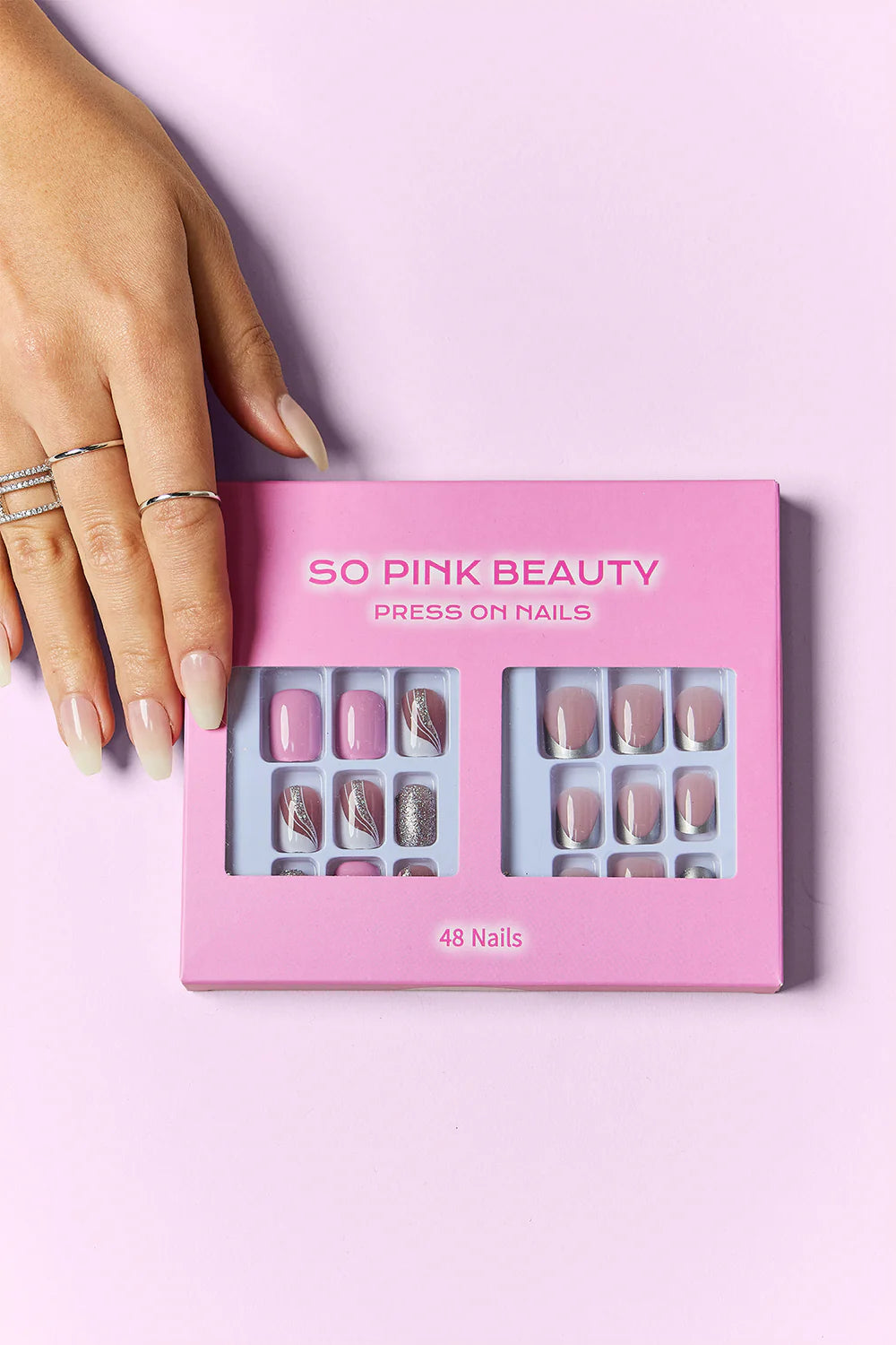 Get Glam with SO PINK BEAUTY Press-On Nails - 2 Fabulous Packs! 💅💖