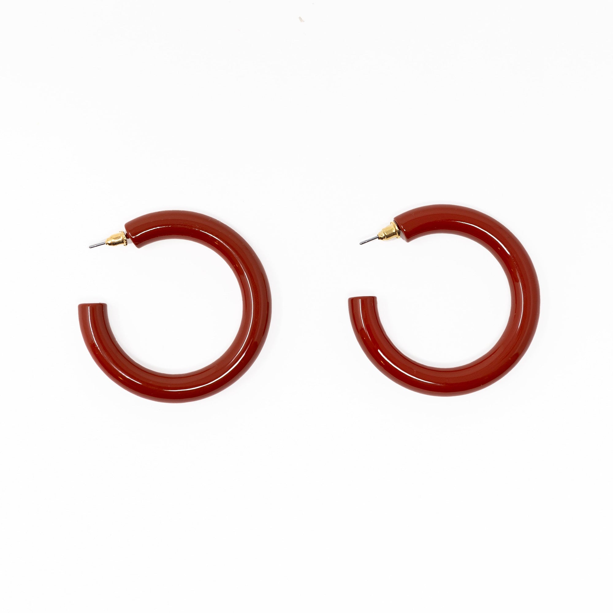 The Color Hoop Resin Hoop Blush Blue Orange 2 Inch Diameter