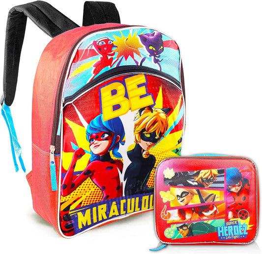 Zagtoon Ladybug's Superhero School Survival Kit: Your Ultimate Backpack & Lunch Box Duo to Conquer Hunger and Homework!