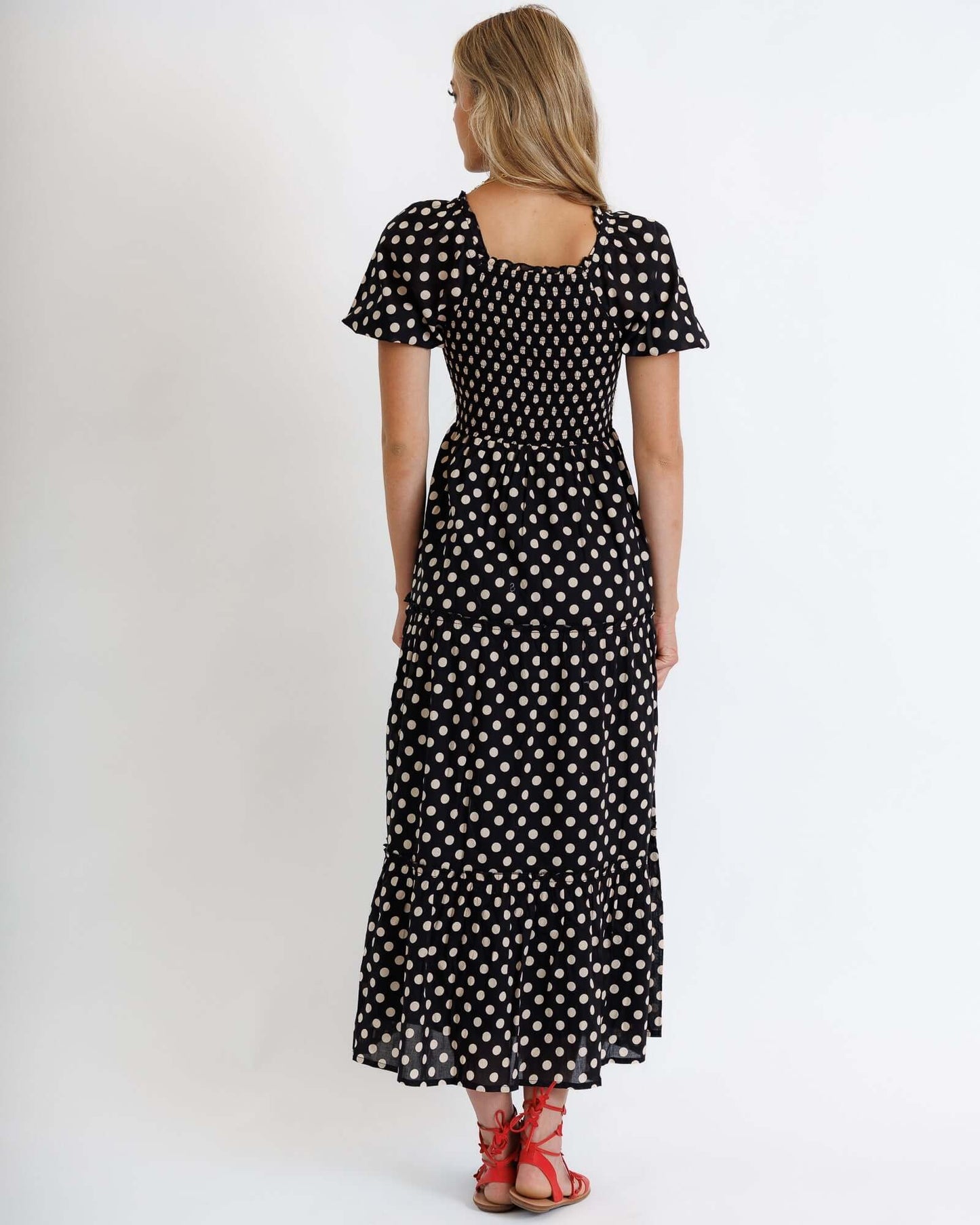 Vestido Annalise Downeast de voile de algodón transpirable largo