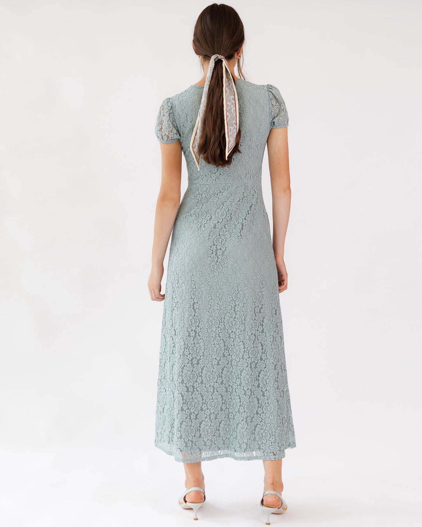 Natalie Sheath Maxi Dress With Scoop Neckline And Pockets