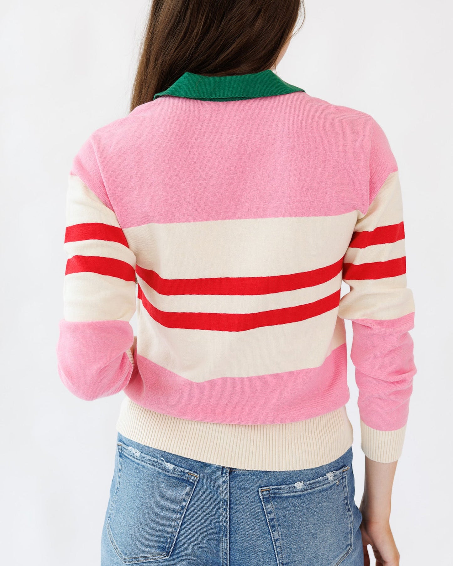 Homecoming Collared Pullover Sweater Soft Machine Wash Cold