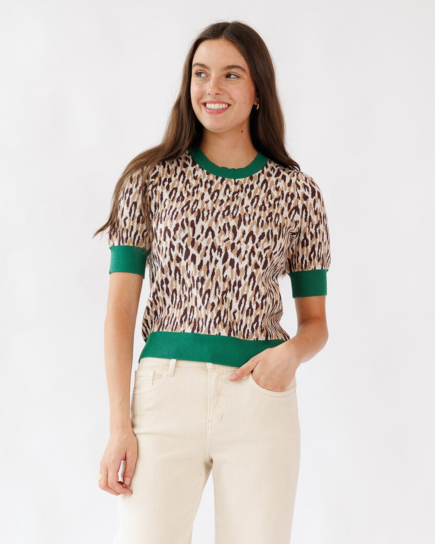 Party Animal Pullover Short Sleeve With Contrasting Edging