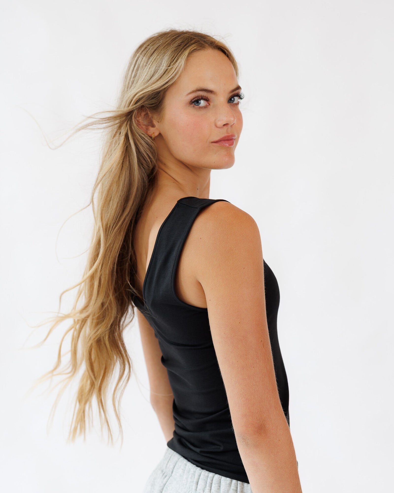 Reversible Tank Top With V Neck Or Scoop Neck Knit