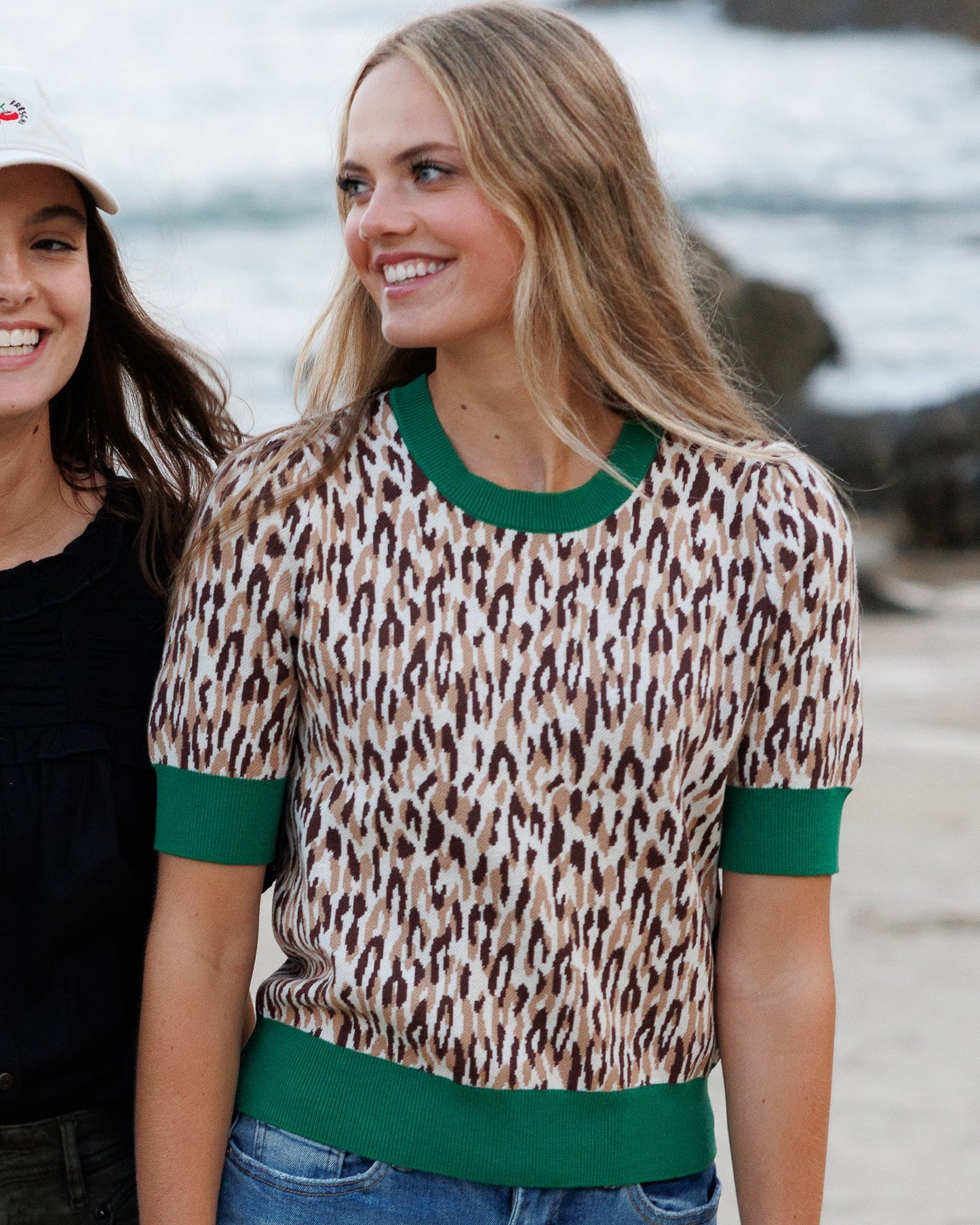 Party Animal Pullover Short Sleeve With Contrasting Edging