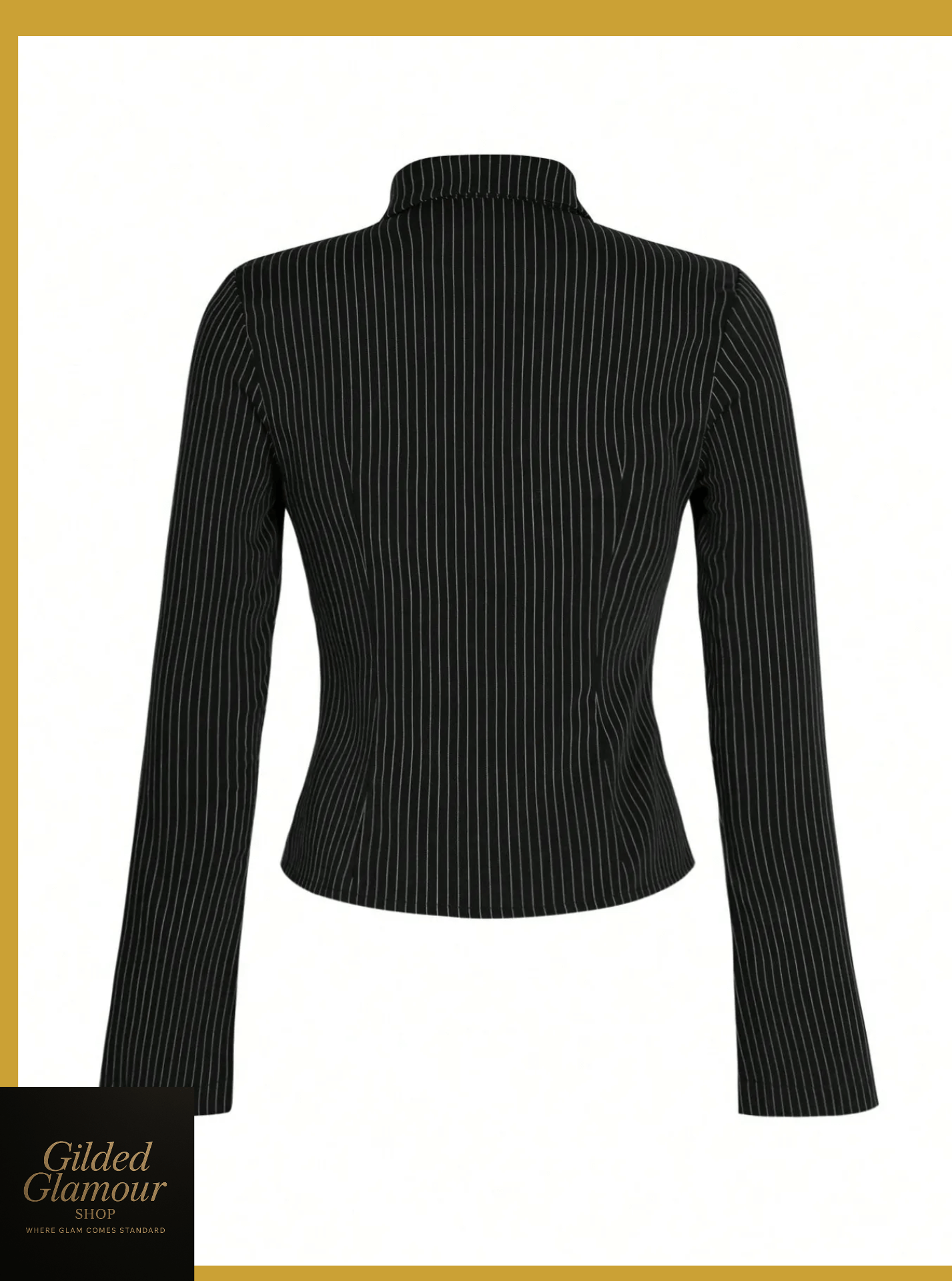 Striped Button Up Long Sleeve Shirt