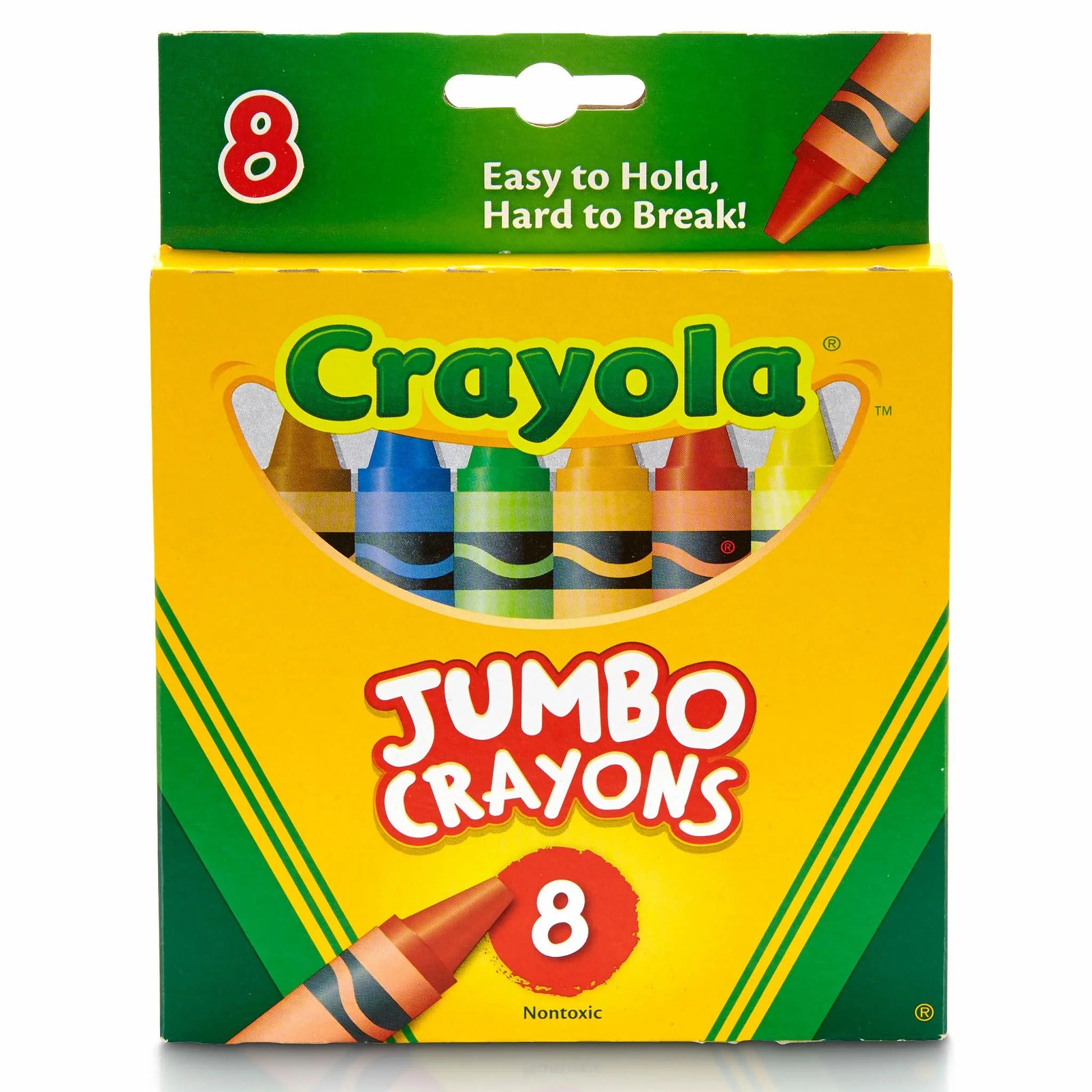 Crayola's Big Ol' Crayon Party Pack: 8 Colorful Wands of Toddler Joy for Future Picasso Prodigies, Ages 3 and Up!