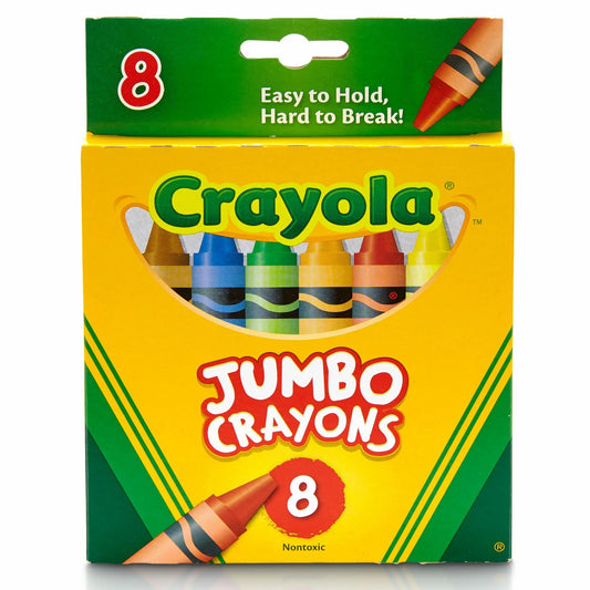 Crayola's Big Ol' Crayon Party Pack: 8 Colorful Wands of Toddler Joy for Future Picasso Prodigies, Ages 3 and Up!
