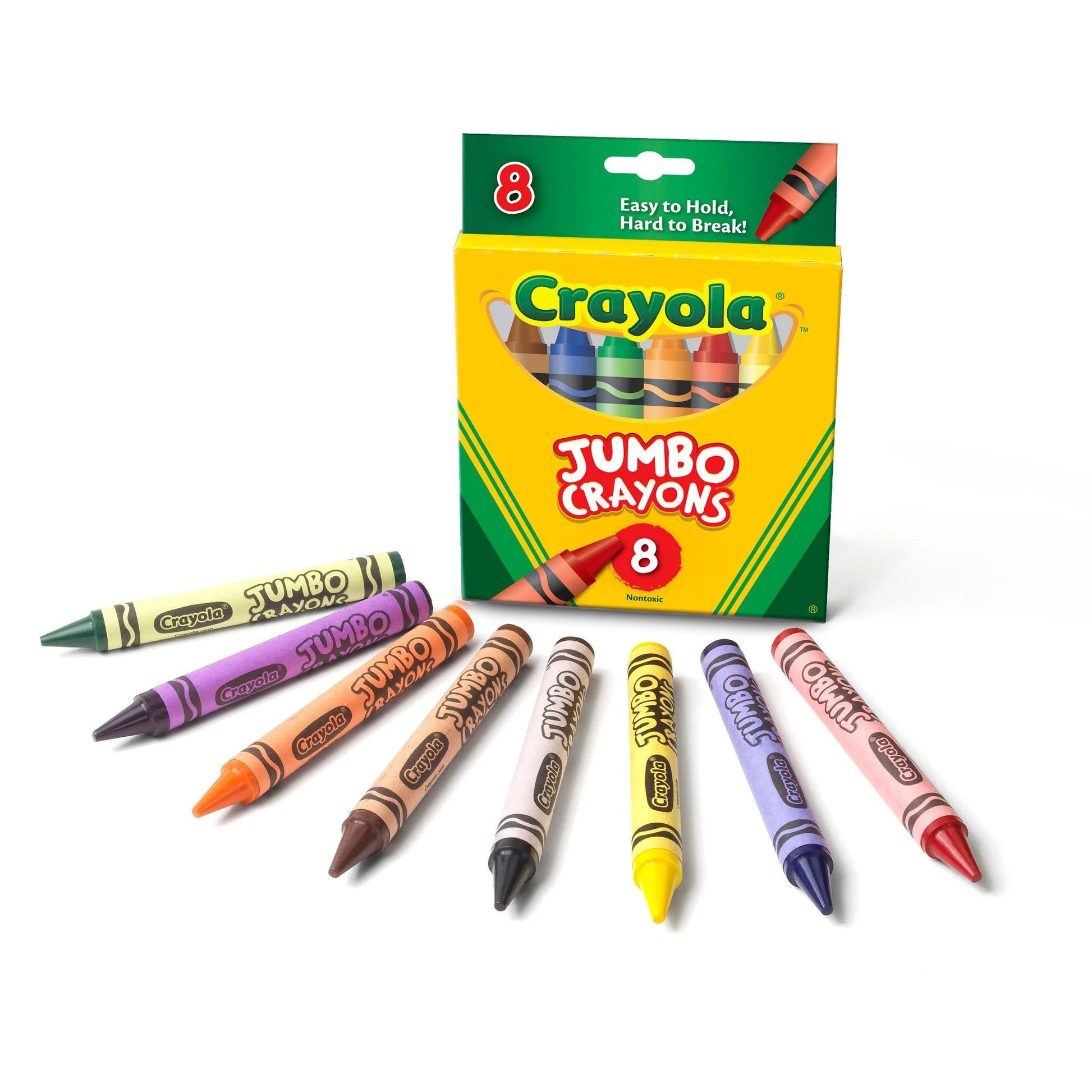 Crayola's Big Ol' Crayon Party Pack: 8 Colorful Wands of Toddler Joy for Future Picasso Prodigies, Ages 3 and Up!