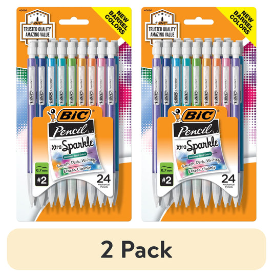 Get Ready to Shine: BIC's Blinged-Out Pencil Party Pack with 24 Sparkly Writing Sticks! ✨✏️ #StationeryGoals #BICBling