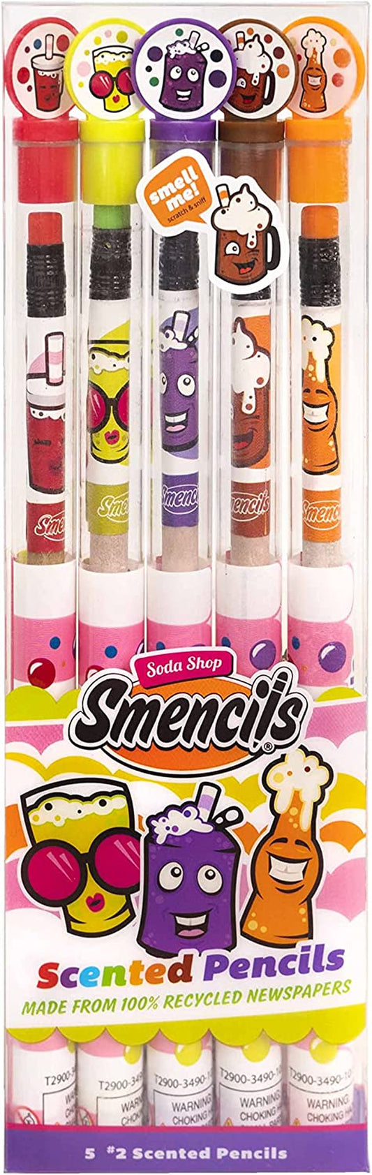 Unleash Creativity with SODA Shop Smencils! 🍭✨ 5 Gourmet Scented Pencils Perfect for Gifts, School Supplies, and Party Favors! 🎉✏️