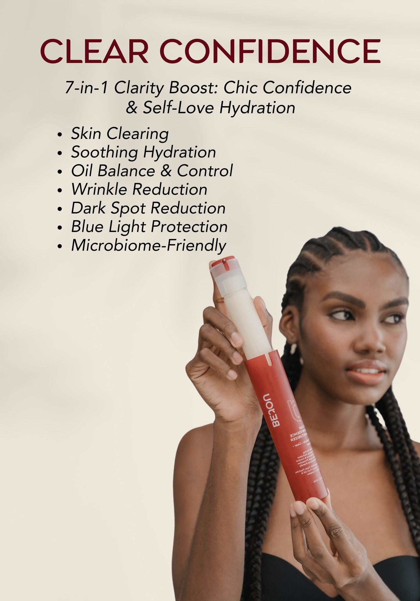 Clear Confidence Moisturizer Zinc PCA Acai Probiotics
