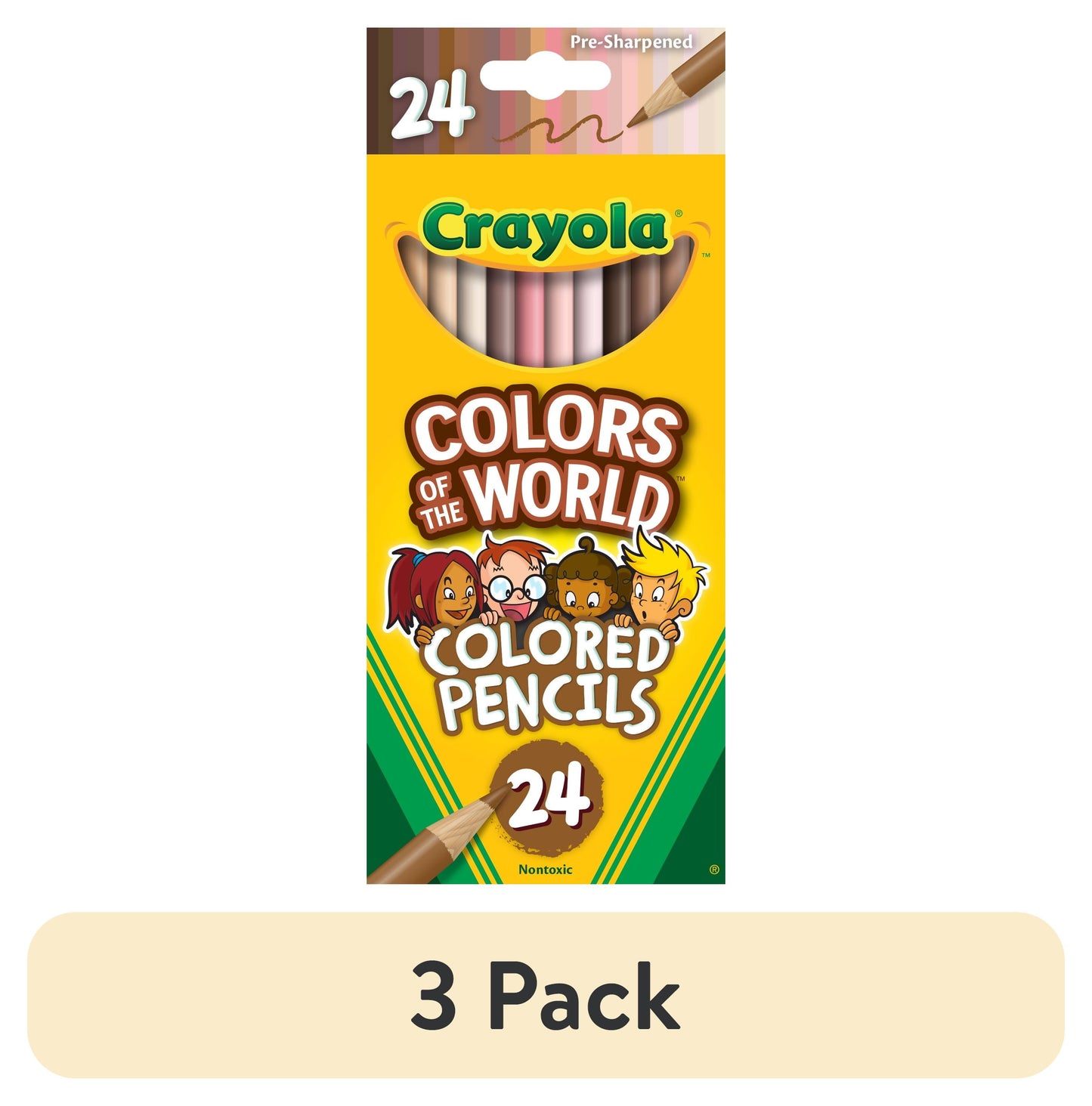 Crayola's Rainbow of Humanity Pencil Party Pack: 24 Shades for Tiny Artists and Teacher Survival Kits! 🌈✏️