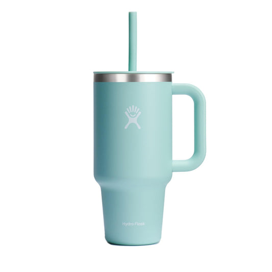 Hydro Flask 40 Oz Travel Tumbler with Handle, Lid and Straw - Insulated Stainless Steel in Trillium