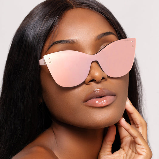 Venice 2 Pink Frame Rose Gold Lens Sunglasses One Size