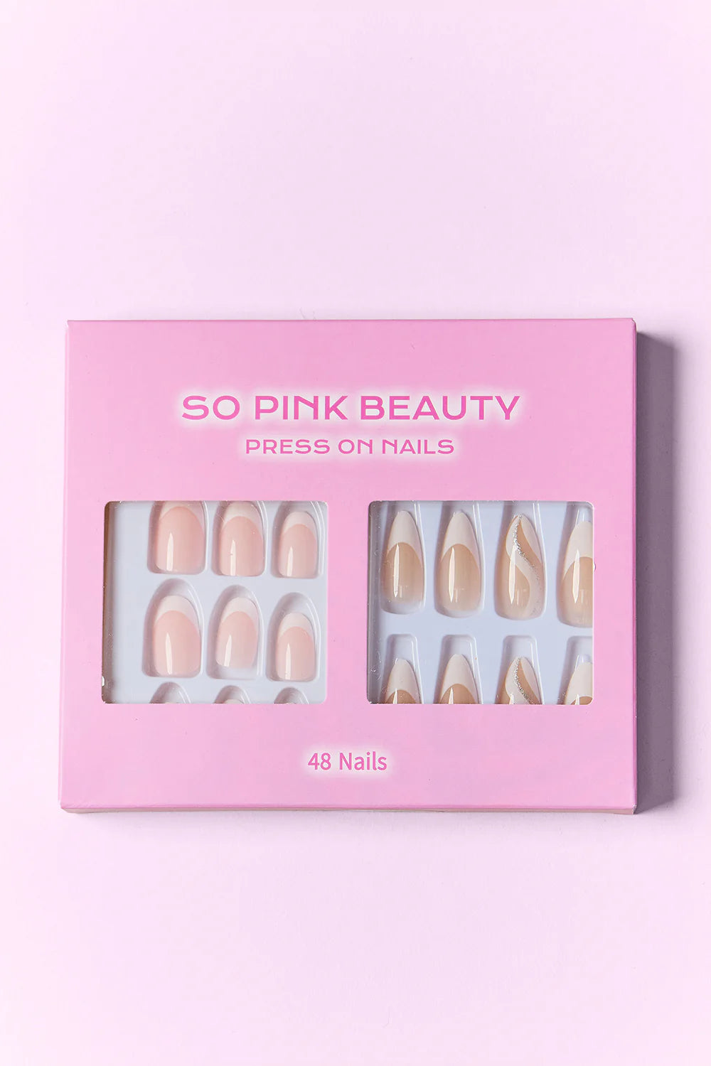 Get Glam with SO PINK BEAUTY Press-On Nails - 2 Fabulous Packs! 💅💖