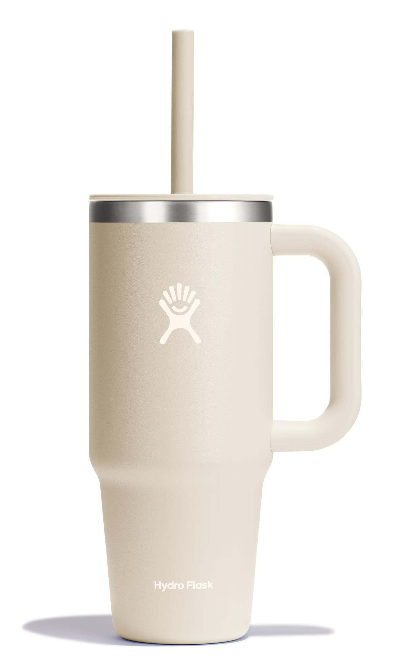 Hydro Flask 40 Oz Travel Tumbler with Handle, Lid and Straw - Insulated Stainless Steel in Trillium