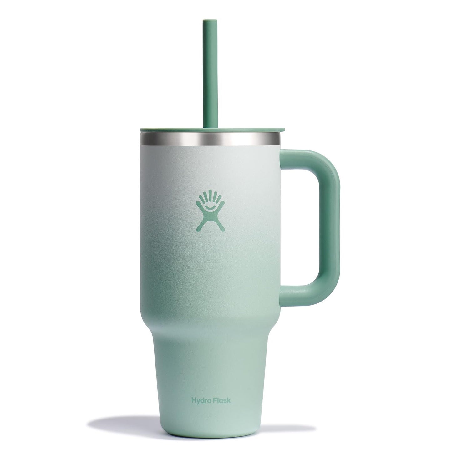 Hydro Flask 40 Oz Travel Tumbler with Handle, Lid and Straw - Insulated Stainless Steel in Trillium