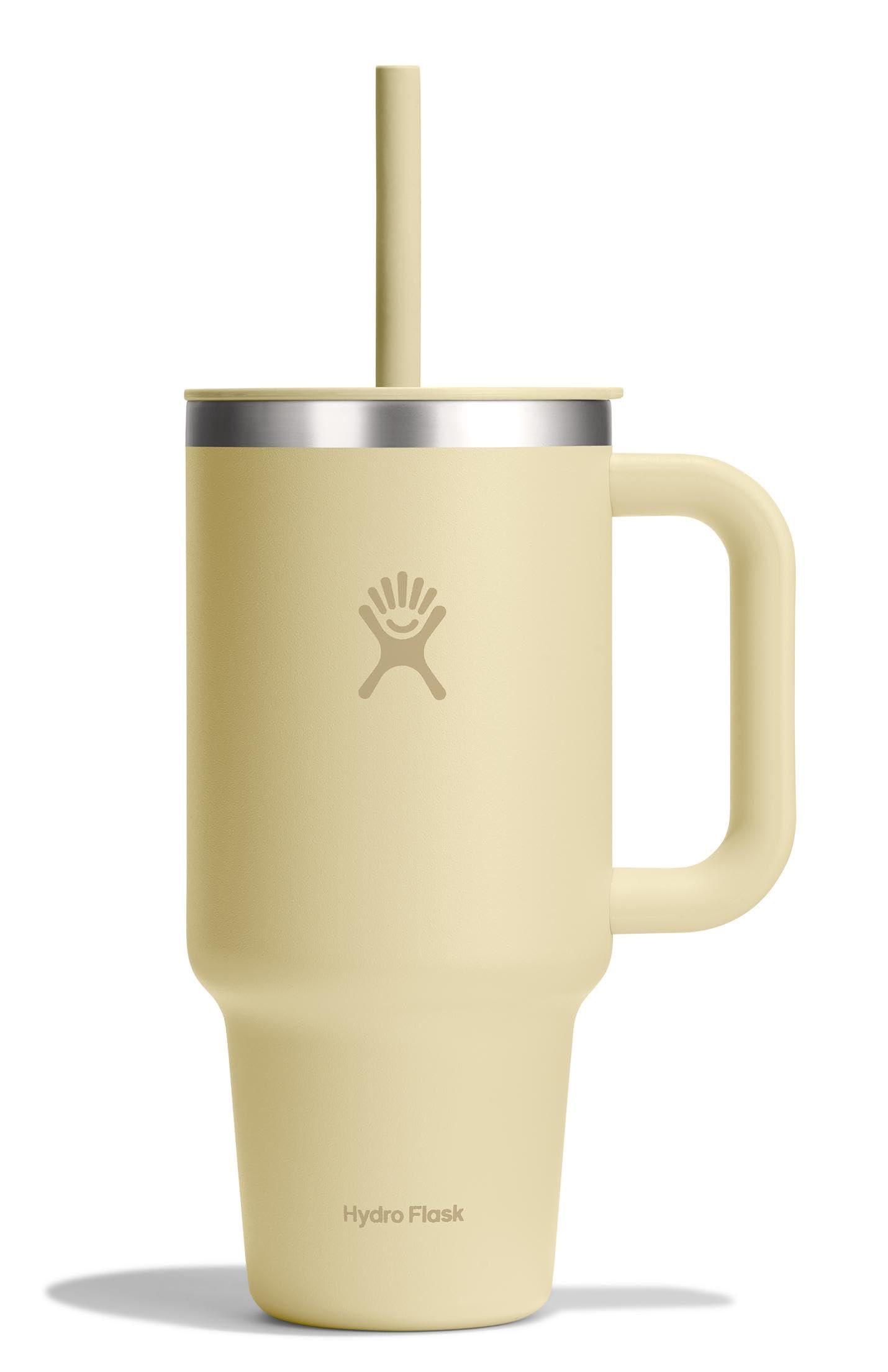 Hydro Flask 40 Oz Travel Tumbler with Handle, Lid and Straw - Insulated Stainless Steel in Trillium
