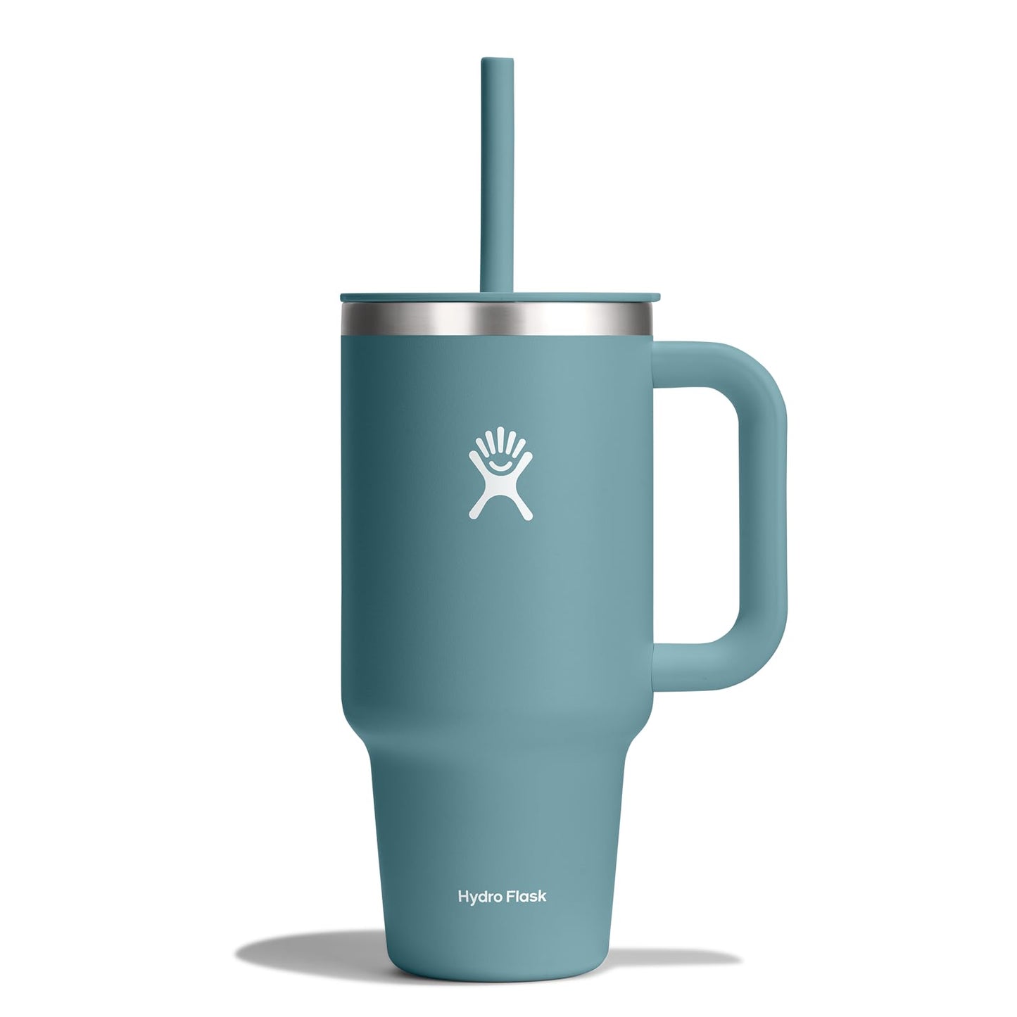 Hydro Flask 40 Oz Travel Tumbler with Handle, Lid and Straw - Insulated Stainless Steel in Trillium