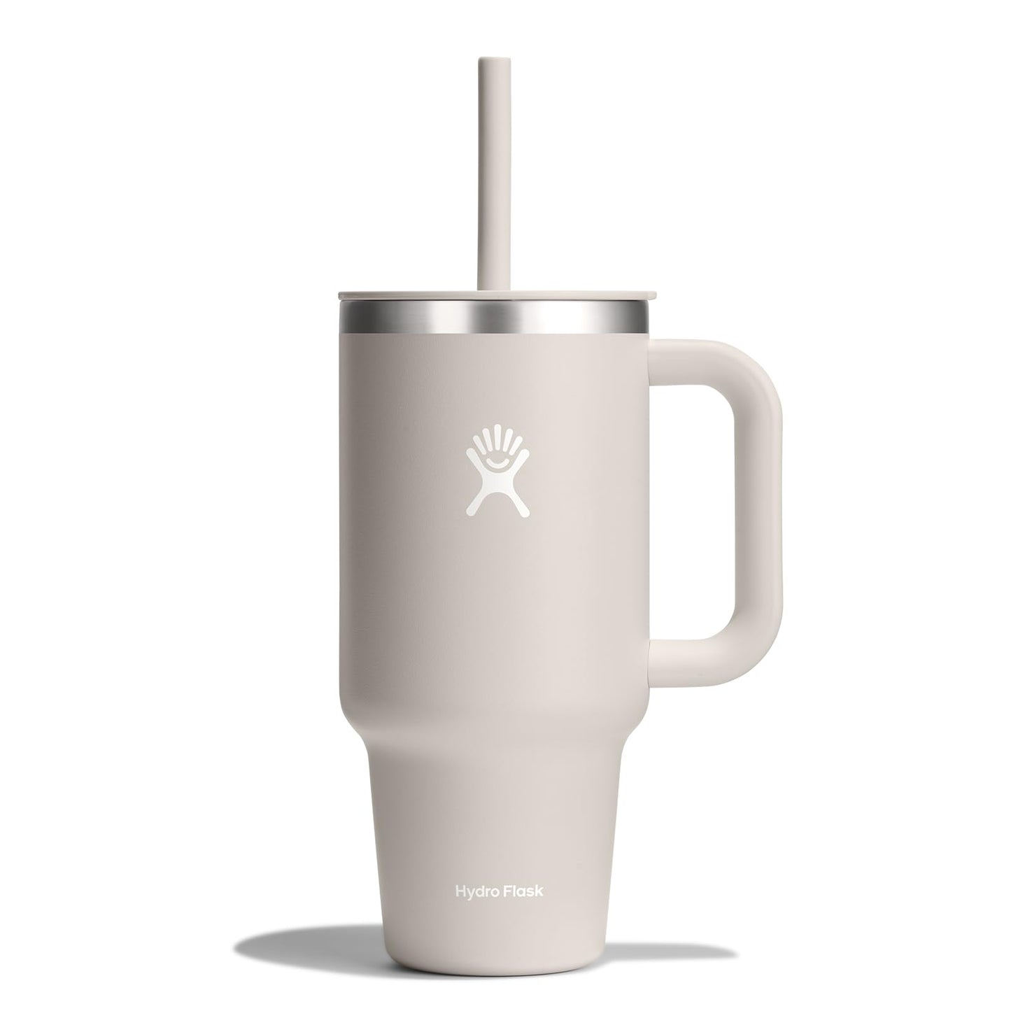 Hydro Flask 40 Oz Travel Tumbler with Handle, Lid and Straw - Insulated Stainless Steel in Trillium