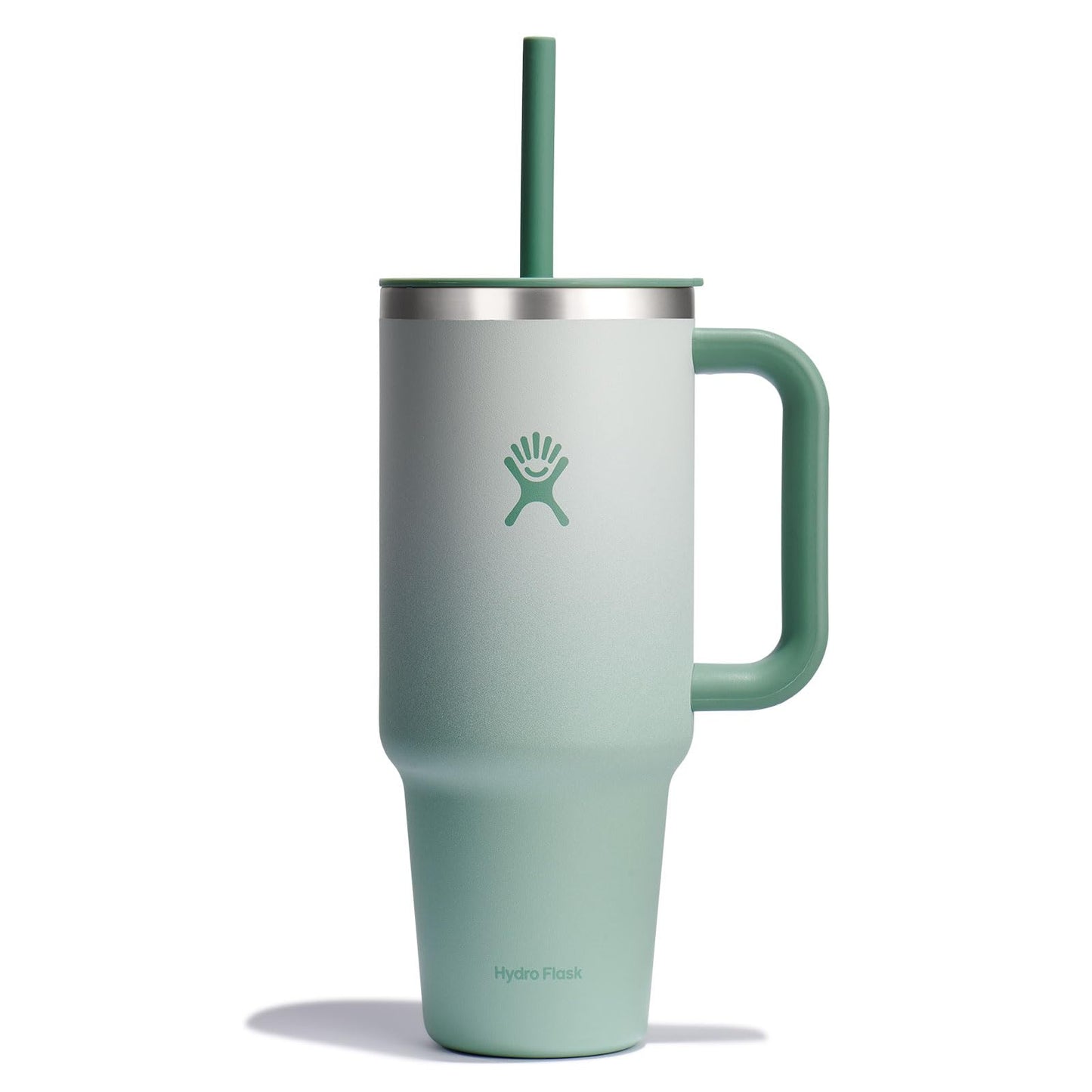 Hydro Flask 40 Oz Travel Tumbler with Handle, Lid and Straw - Insulated Stainless Steel in Trillium