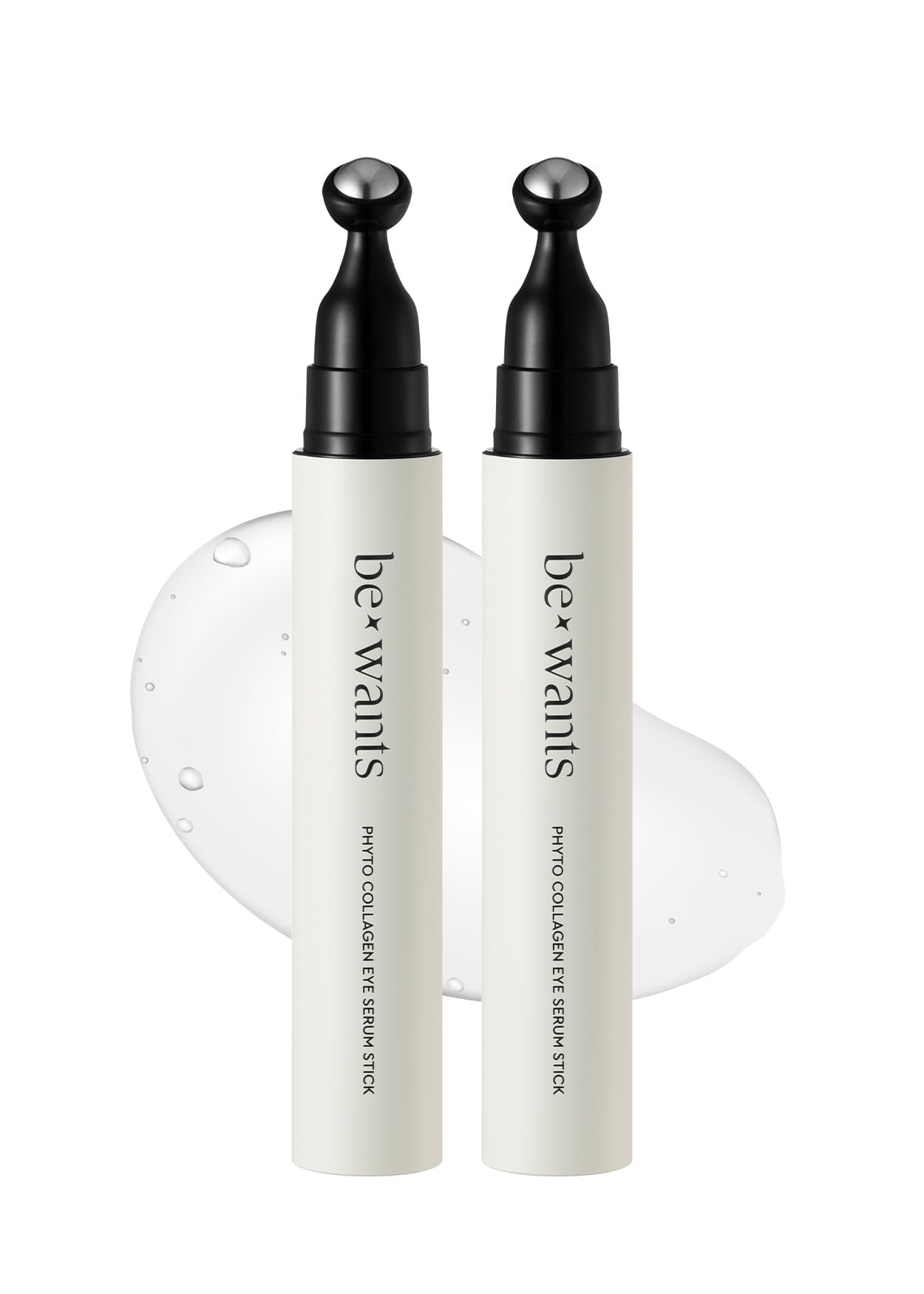 Bewants Instant Eye Bag Remover for Puffiness, serum roller for dark circles and puffiness, under eye treatment with bamboo water, Vegan Collagen (1 Pack)