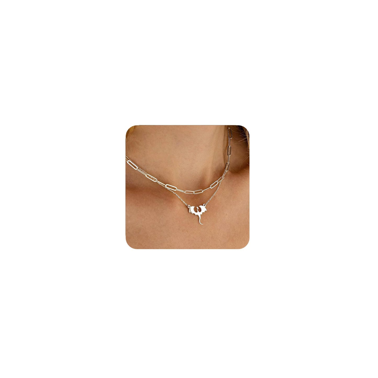 Gold/Silver Plated Necklace for Women, Dragon, Horse, Dachshund, Cat, Turtle Necklaces for Womens Dainty Simple Jewelry Gifts