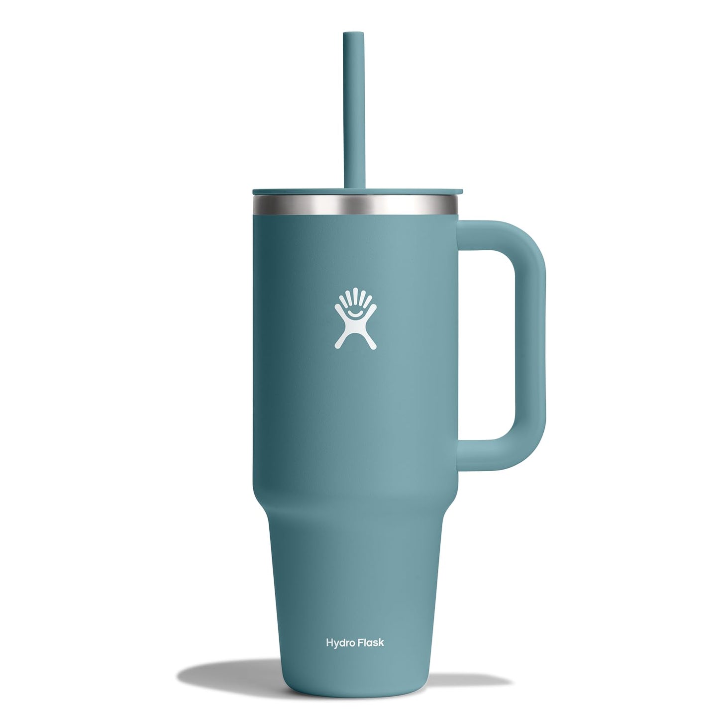Hydro Flask 40 Oz Travel Tumbler with Handle, Lid and Straw - Insulated Stainless Steel in Trillium