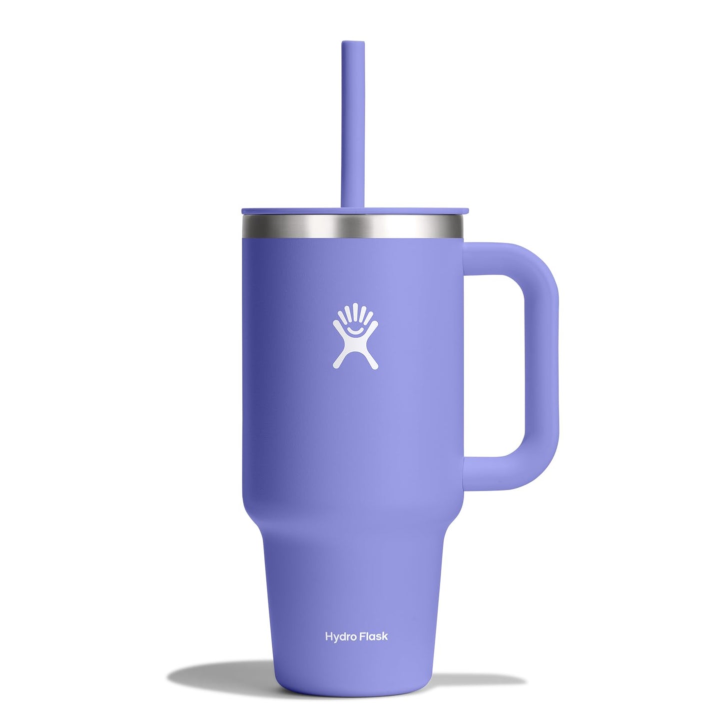 Hydro Flask 40 Oz Travel Tumbler with Handle, Lid and Straw - Insulated Stainless Steel in Trillium