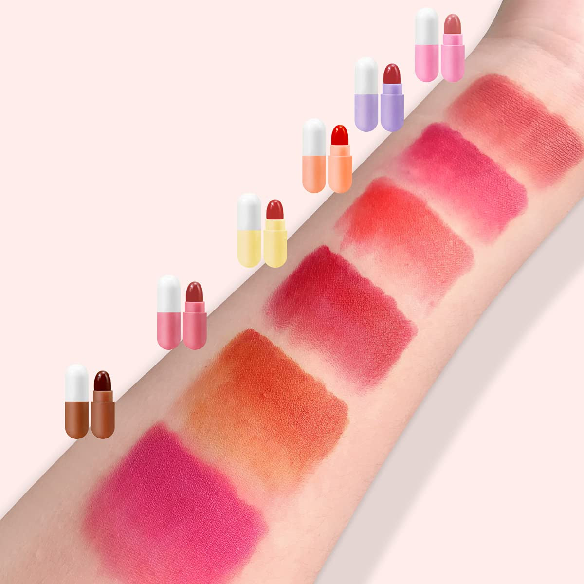 Get Ready to Pout! 💄✨ KISSIO's 12 Color Mini Matte Lipstick Set - Travel-Friendly, Waterproof & Cruelty-Free! 🌈💋