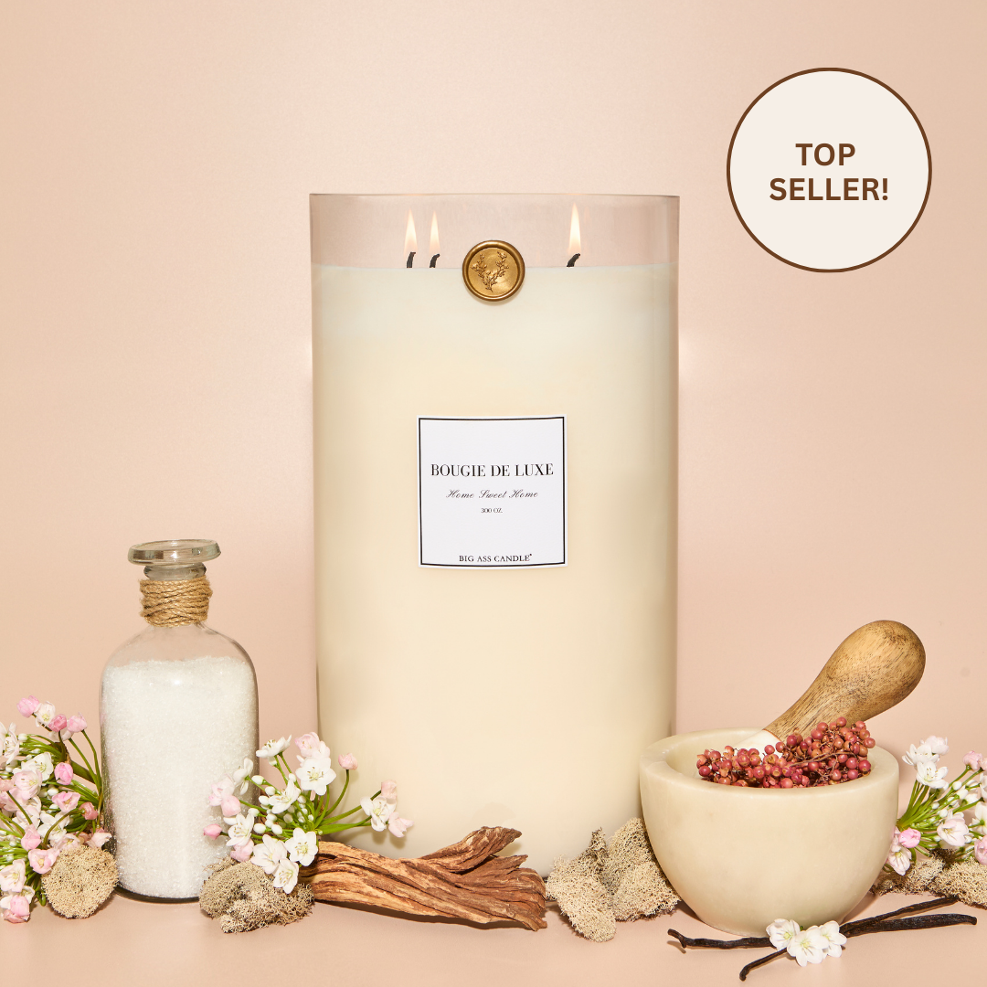 Big Ass Candle 300 Oz Long Burn Coconut Soy Wax Natural