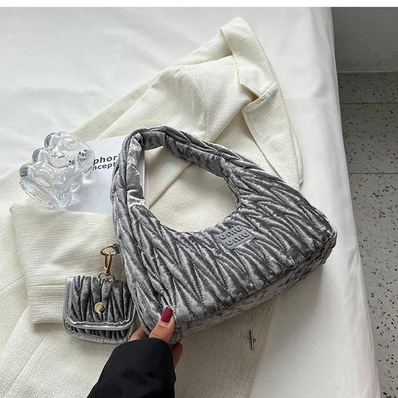 Elevate Your Style with Our New Luxury Nylon Hobo Bag & Coin Purse! Perfect for Any Evening Out! ✨👜 #Fashion #Luxury #Style2023