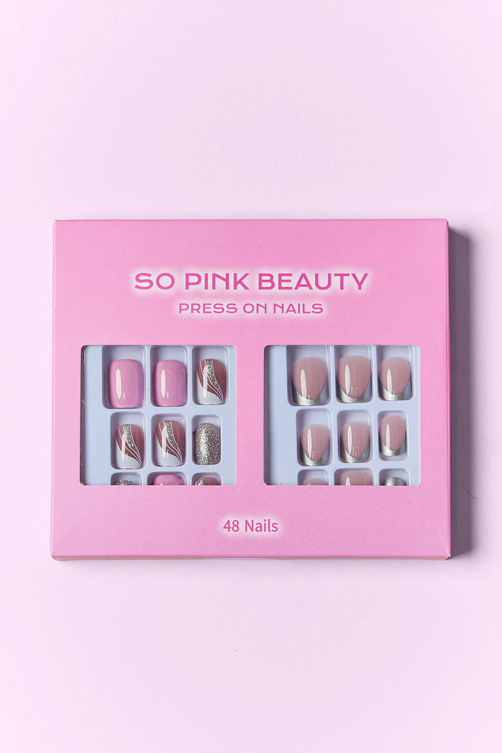 Get Glam with SO PINK BEAUTY Press-On Nails - 2 Fabulous Packs! 💅💖