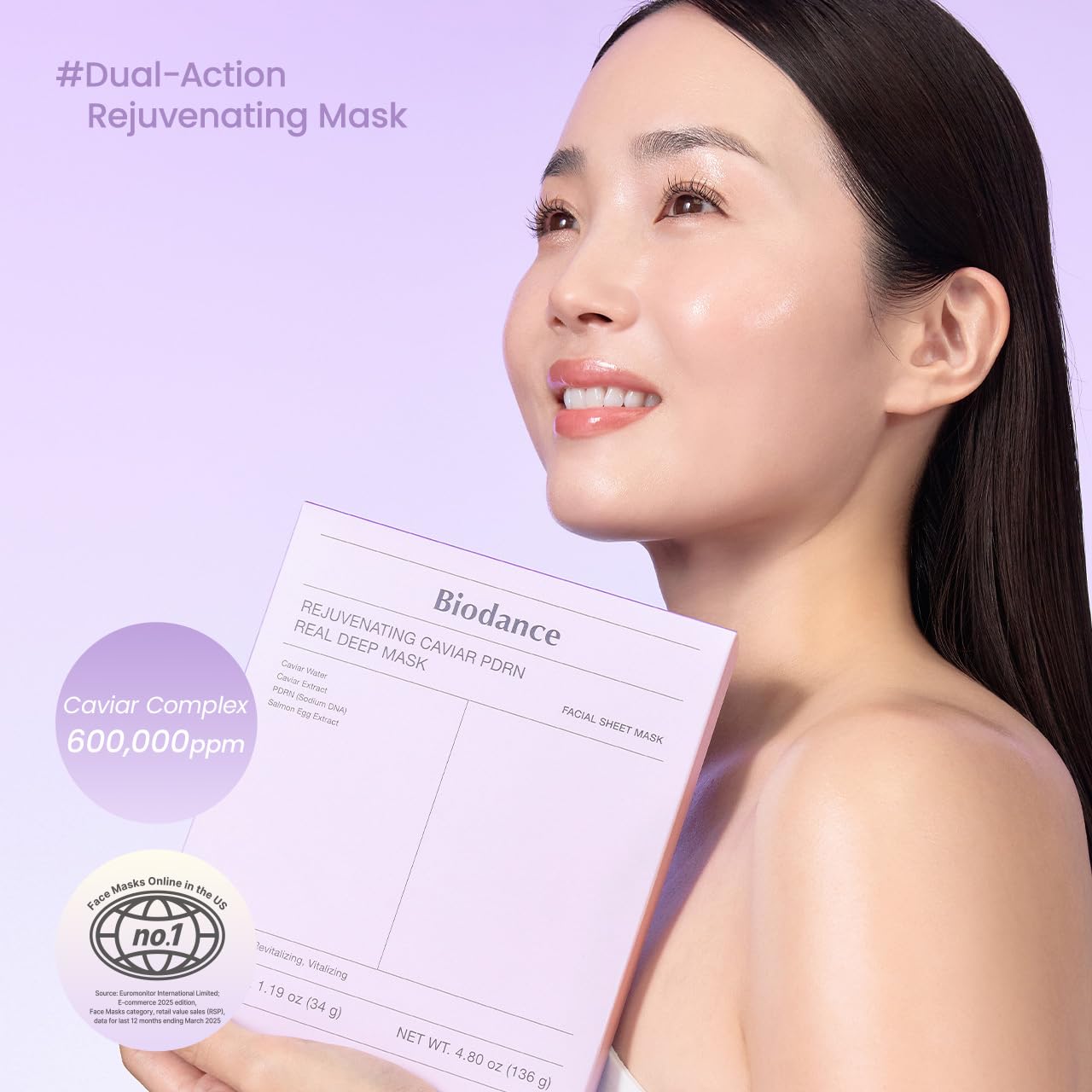 BIODANCE Bio-Collagen Real Deep Mask, Hydrating Overnight Hydrogel Mask, Pore Minimizing, Elasticity Improvement, 34g x4ea
