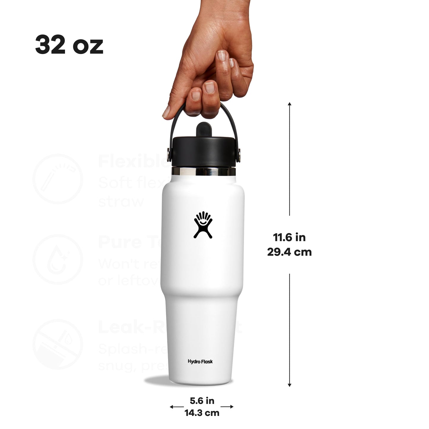 Hydro Flask 32 Oz Wide Flex Straw Travel Bottle Trillium