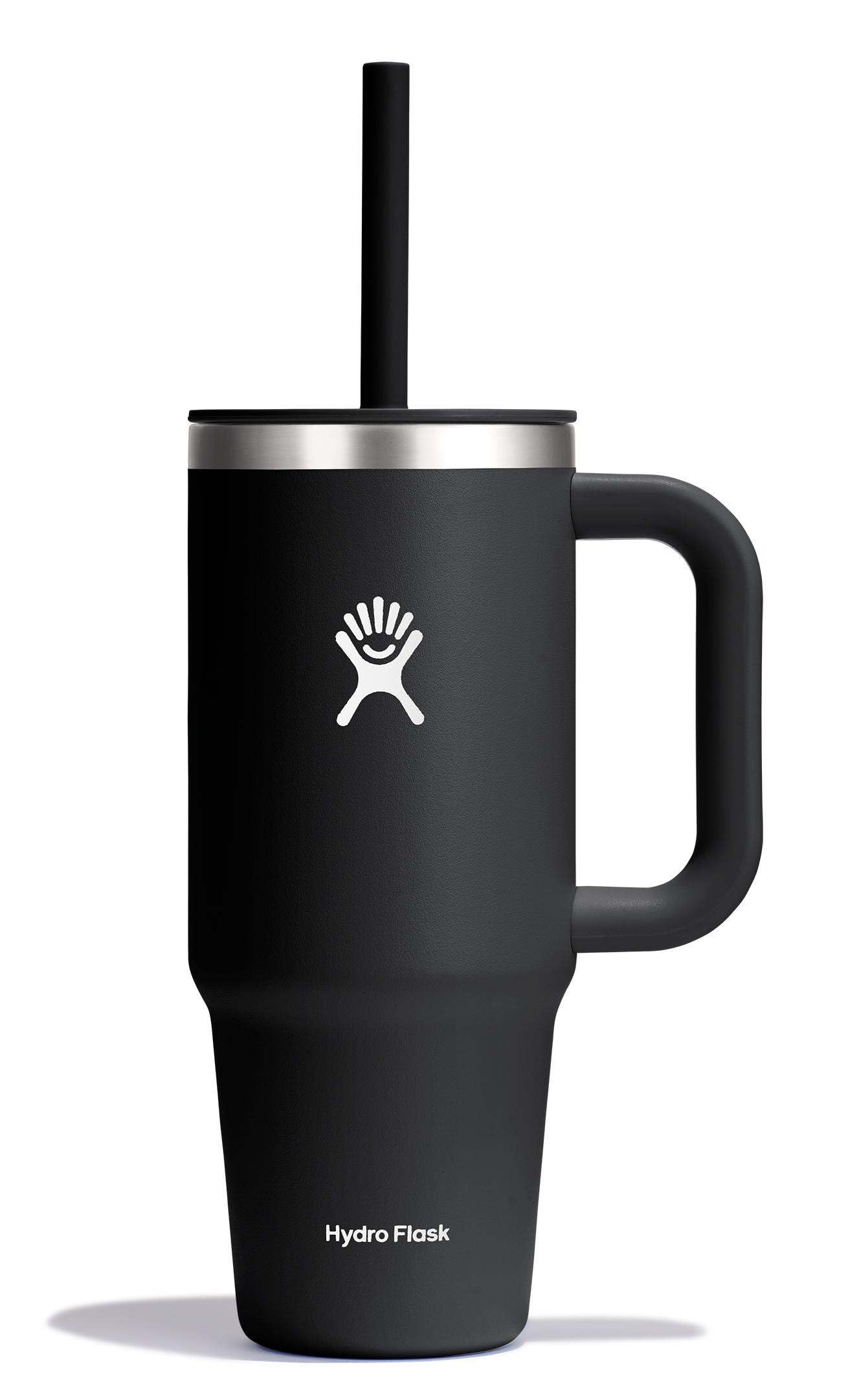 Hydro Flask 40 Oz Travel Tumbler with Handle, Lid and Straw - Insulated Stainless Steel in Trillium