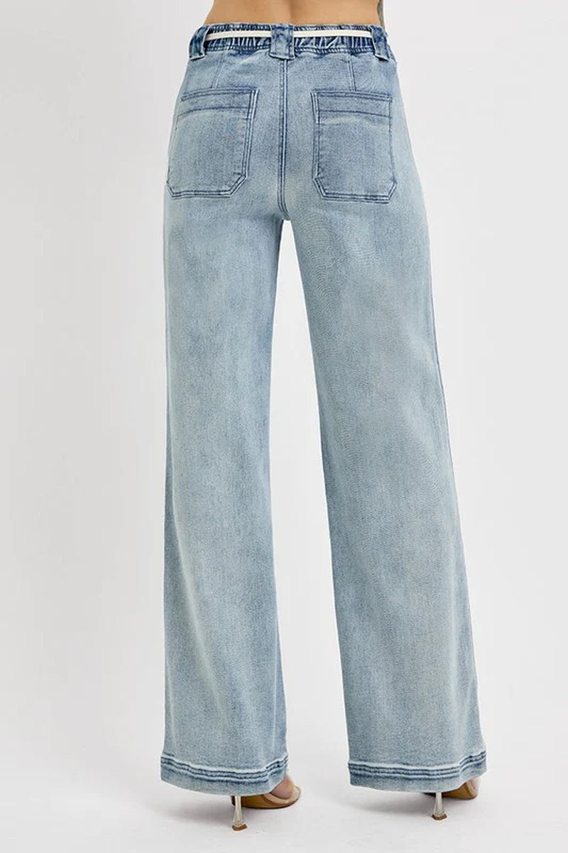 Step Up Your Style Game with RISEN Plus Size Straight Leg Jeans – Perfect Fit and Pockets! #FashionGoals #PlusSizeStyle