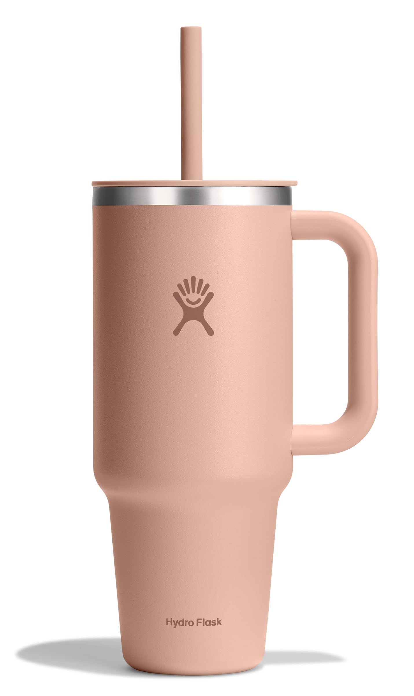 Hydro Flask 40 Oz Travel Tumbler with Handle, Lid and Straw - Insulated Stainless Steel in Trillium