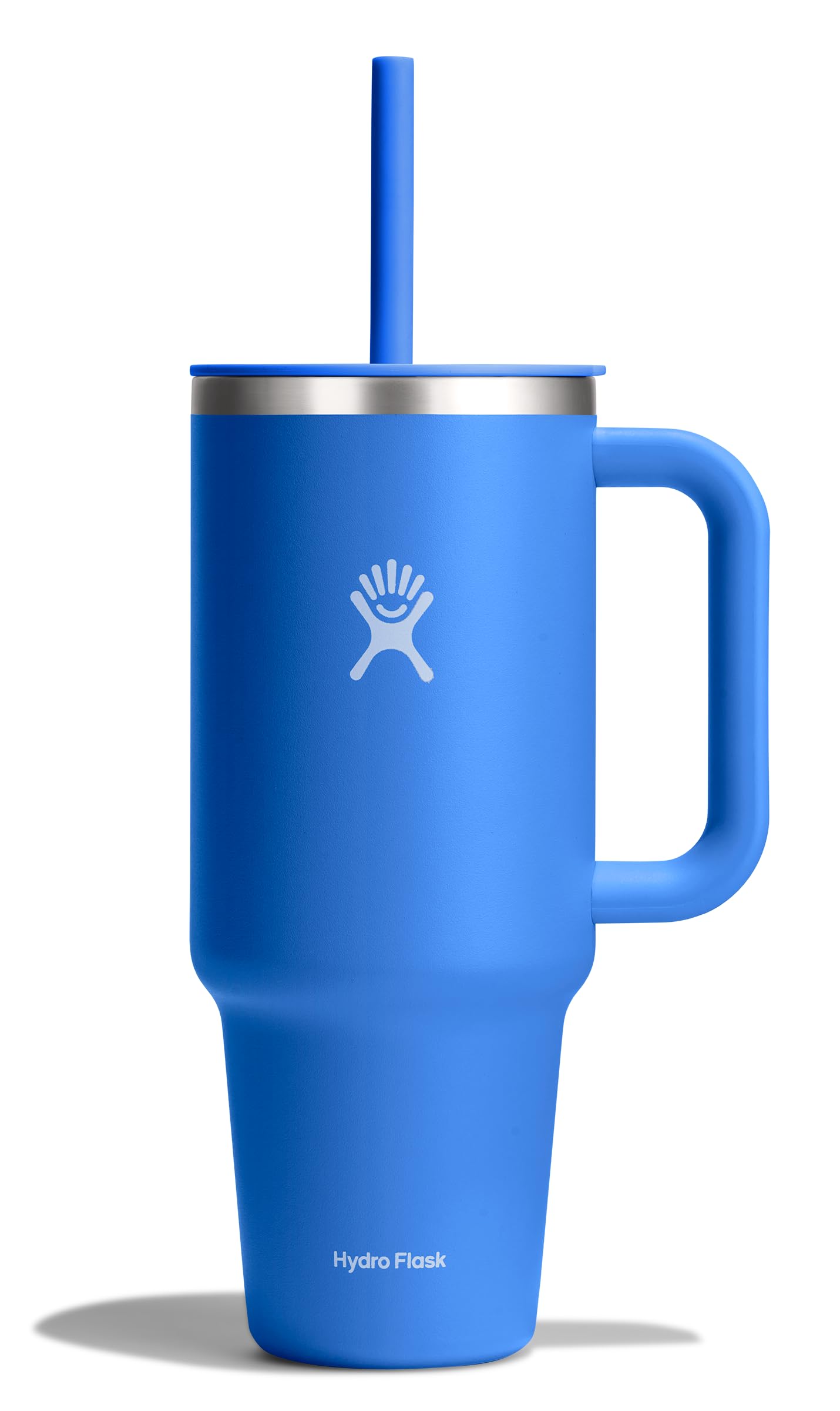 Hydro Flask 40 Oz Travel Tumbler with Handle, Lid and Straw - Insulated Stainless Steel in Trillium
