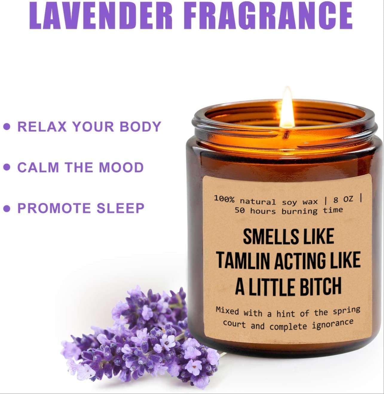 Tamlin's A Bitch Gift - Acotar Fan Merch - Acomaf - Velaris & Book Candle