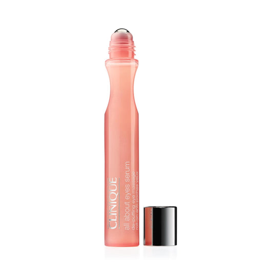 Clinique All About Eyes Serum De-Puffing Eye Massage For Dark Circles | Hydrating, Brightening + Depuffing, 0.5 Fl Oz