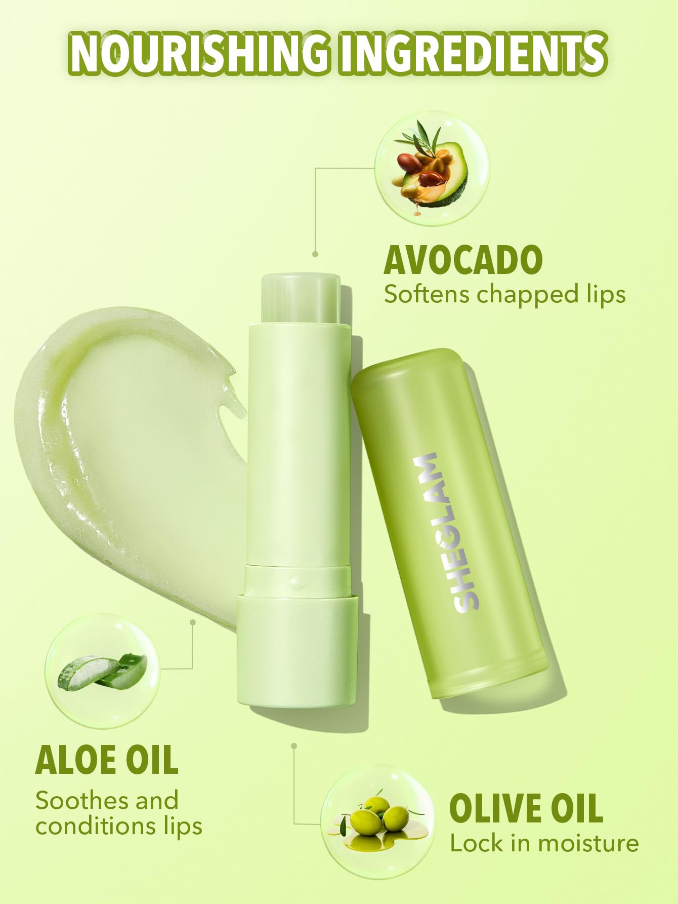 SHEGLAM Pout PHresh Color Changing Moisturizing Lipstick Tinted Lip Balm Magic Temperature Color Change Lipstick-Avocado