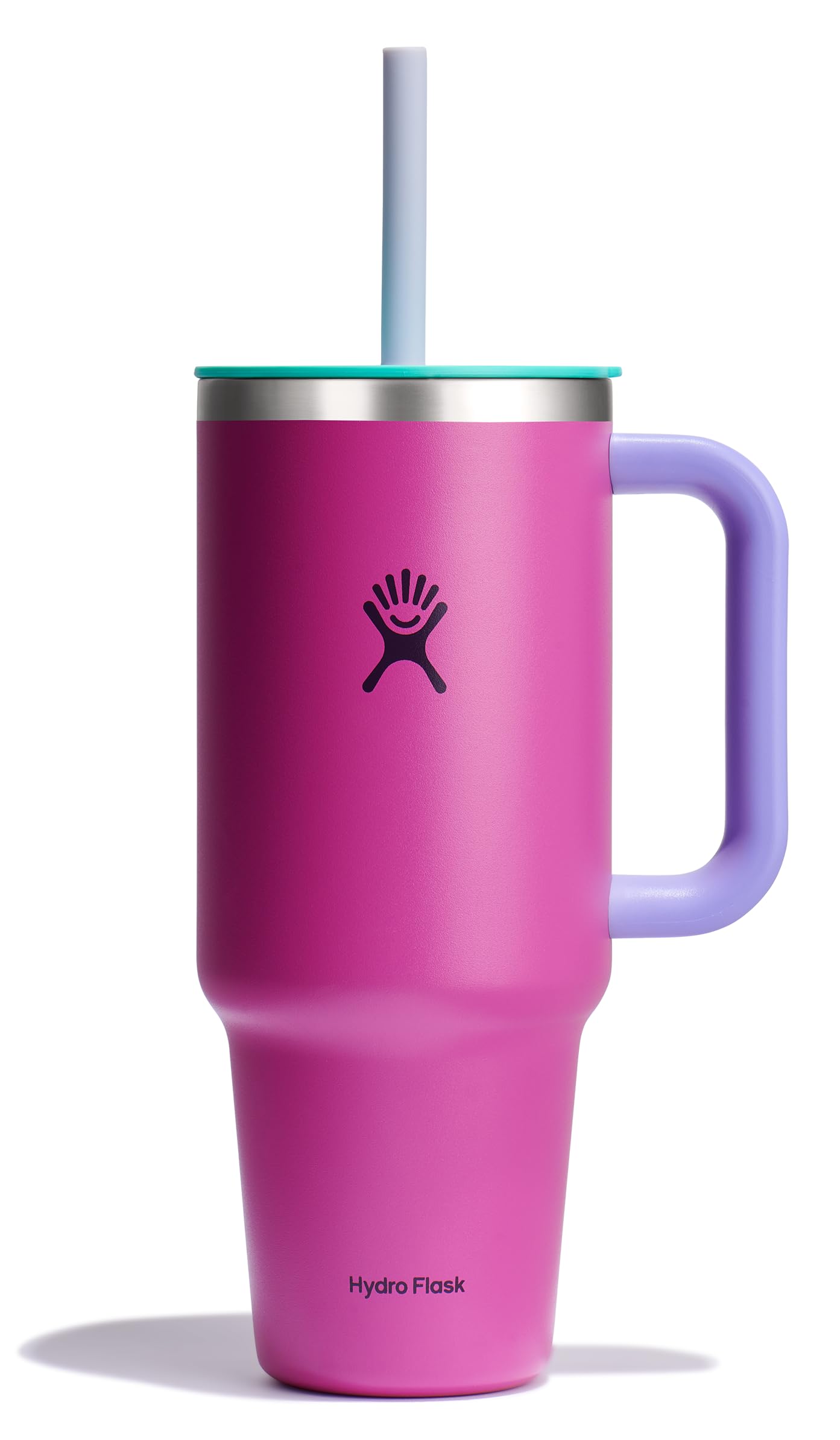 Hydro Flask 40 Oz Travel Tumbler with Handle, Lid and Straw - Insulated Stainless Steel in Trillium